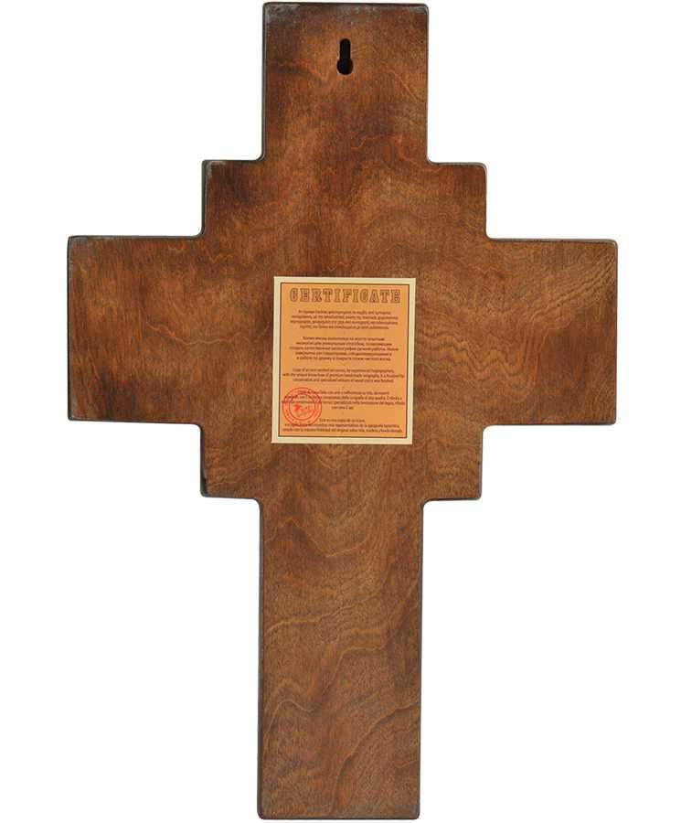 Wooden Blessing Cross of Jesus Christ from Kazan – Orthodox Icon Scenes of His Life - Image 3